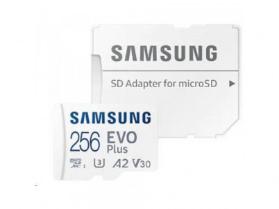 MicroSDXC 256GB EVO Plus+SD adap SAMSUNG