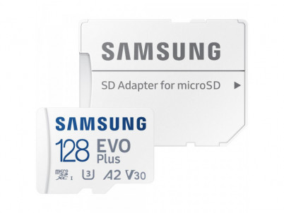 MicroSDXC 128GB EVO Plus+SD adap SAMSUNG