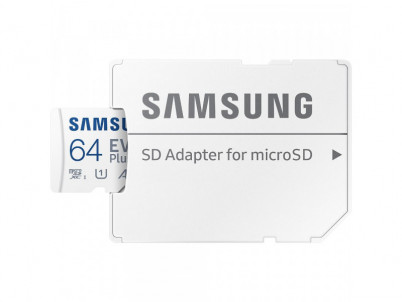 MicroSDXC 64GB EVO Plus+SD adap SAMSUNG