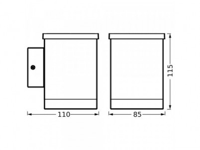 Endura Style Solar Wall Quadro Dark Gray