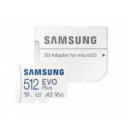 MicroSDXC 512GB EVO Plus+SD adap SAMSUNG