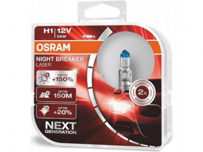 Osram Night Breaker Laser 64150NL-HCB H1 P14,5s 12V 55W 2 ks