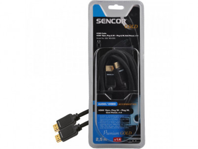 SAV 165-025 HDMI M-M 2,5M v1.4 PG SENCOR