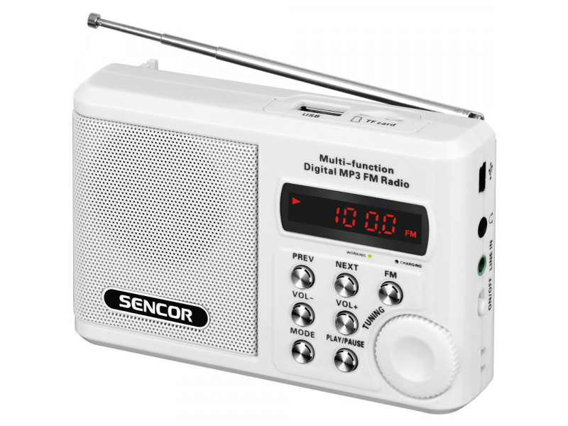 SRD 215 W RÁDIO S USB/MP3 SENCOR