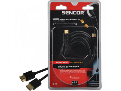 SAV 166-050 HDMI M-M 5m v1.4 P SENCOR