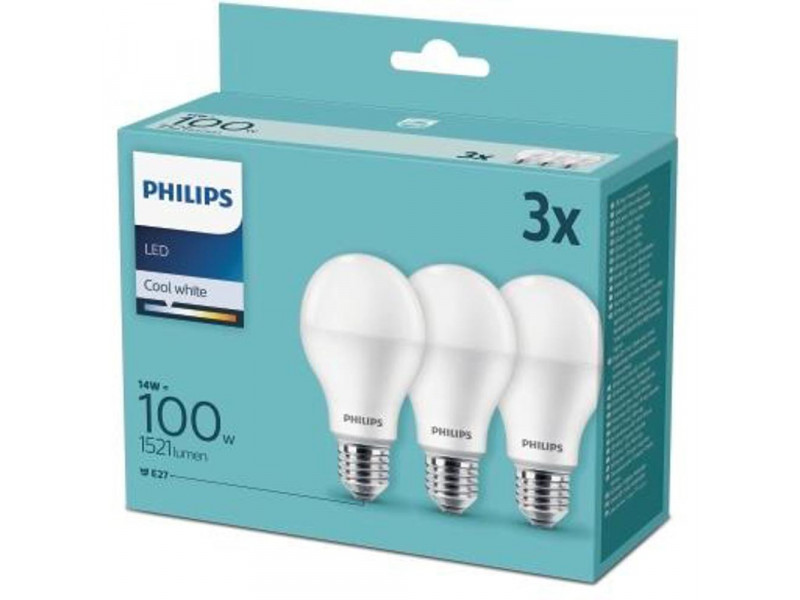 LED 100W A67 E27 CW FR ND 3ks PHILIPS