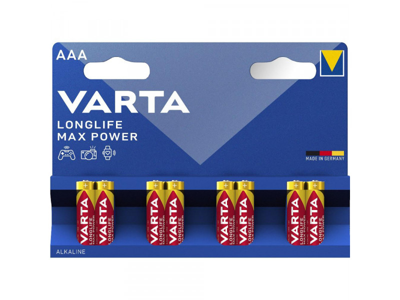 LR03 8BP AAA Longlife Max Power VARTA