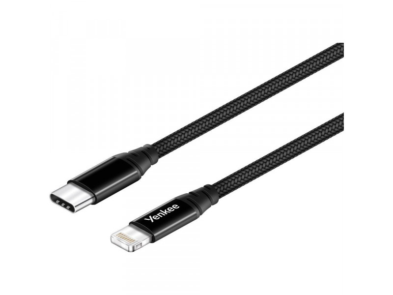 YCU 631 BK USB C / lightning 1m YENKEE