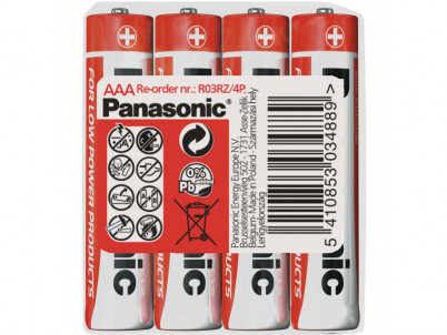 Panasonic Red Zinc AAA 4ks 00163624