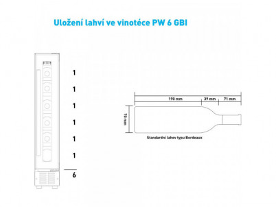 PW 6 GBI Jednozónová vínotéka PHILCO