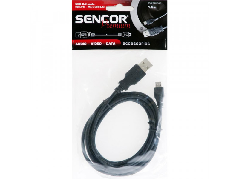 SCO 512-015 USB A/M-Micro B       SENCOR