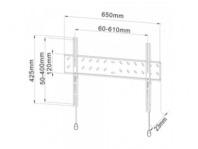 SHO 2021 slim držiak LCD 40-70'' STELL