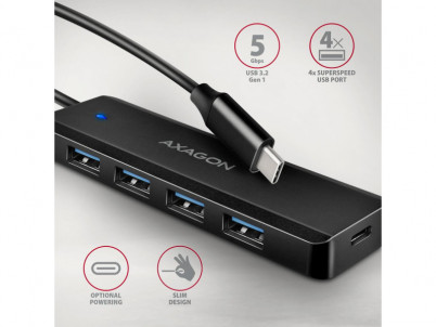 HUE-C1C 4x USB 5Gbps TRAVEL hub USB-C