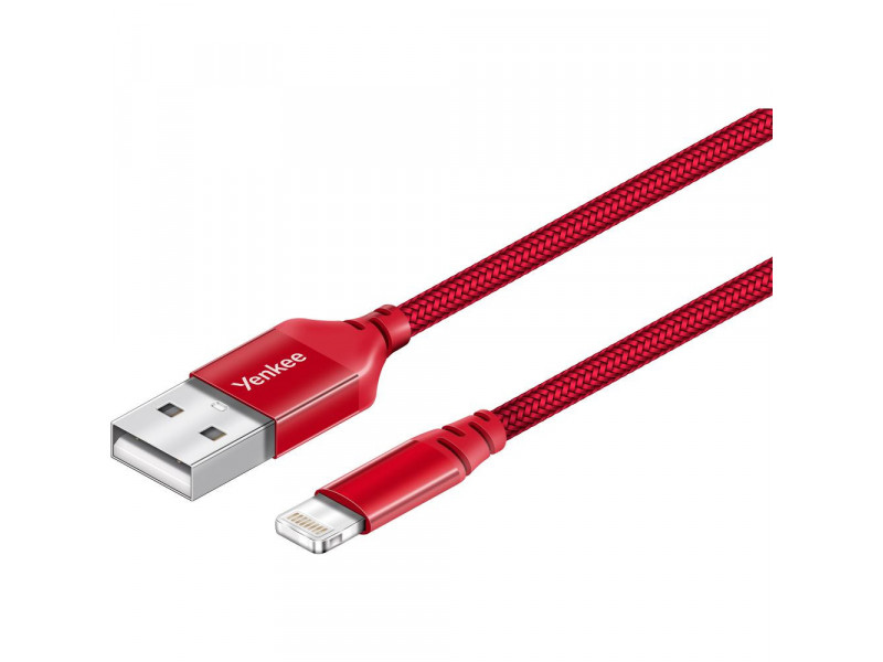 YCU 611 RD USB / lightning 1m YENKEE