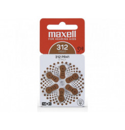 AZ312/PR41 batérie zink. 6ks MAXELL
