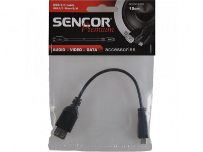 SCO 513-001 USB A/F-Micro B/M SENCOR