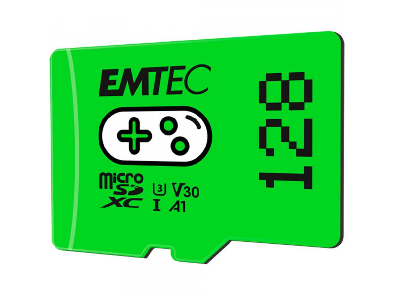 MicroSDXC 128GB Gaming Green EMTEC