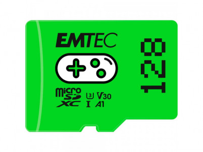 MicroSDXC 128GB Gaming Green EMTEC