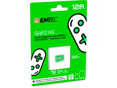 MicroSDXC 128GB Gaming Green EMTEC