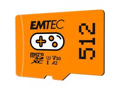 MicroSDXC 512GB Gaming Orange EMTEC