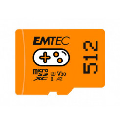 MicroSDXC 512GB Gaming Orange EMTEC