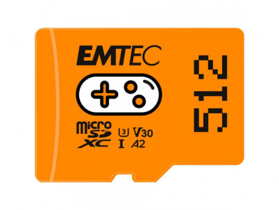 MicroSDXC 512GB Gaming Orange EMTEC