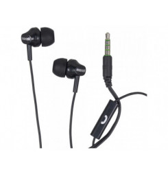 304018 EB875 Earbuds w/mic black MAXELL