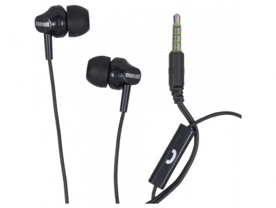 304018 EB875 Earbuds w/mic black MAXELL