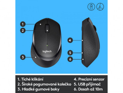 M330 bezdrôtová myš BK LOGITECH