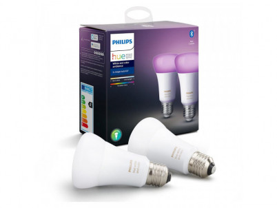 Philips Hue White and color ambiance, 2x žiarovka 10W E27 A19 DIM