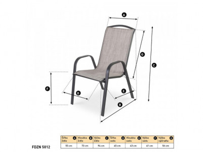 FDZN 5112 Záhradná stolička FIELDMANN