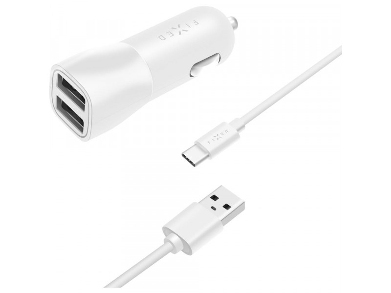 FIXCC15-2UC-BK autonabíjačka 2xUSB+kábel