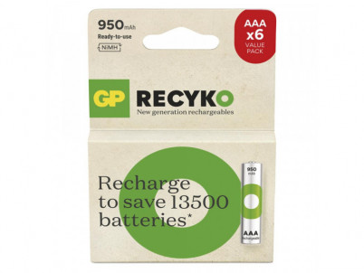 B2511V HR03 AAA 6PP BAT. RECYKO 950 GP