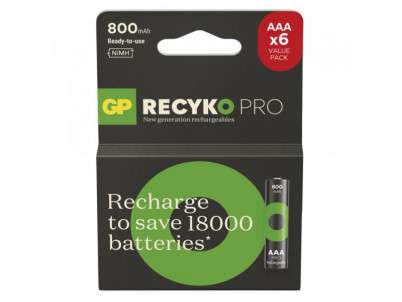 B2618V HR03 AAA 6PP BAT. RECYKO PRO GP