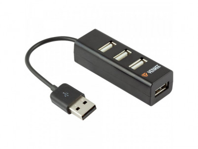 YHB 4001BK Hub 4xUSB2 čierny YENKEE