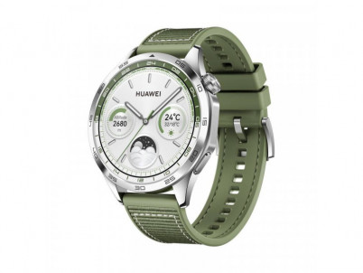 HUAWEI Watch GT 4 46mm, Silver/Green