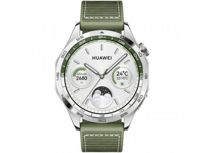 HUAWEI Watch GT 4 46mm, Silver/Green