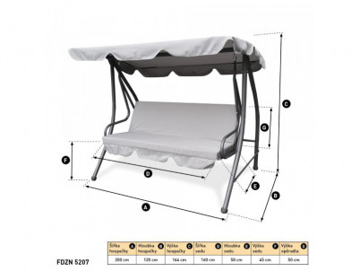 FIELDMANN FDZN 5207 Záhradná hojdačka