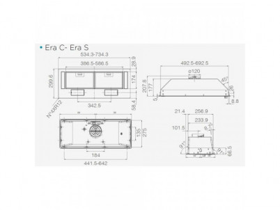 ERA BL/A/52 odsávač pár ELICA