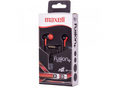 303994 FUSION EARPHONES ROSSO MAXELL