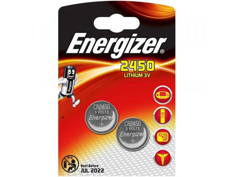 BAT LITHIUM CR2450 2pack ENERGIZER