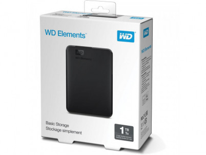 HDD 1TB USB3.0 Elements Portable BK WD