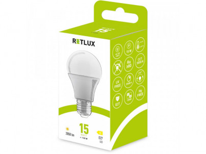 RLL 610 A70 E27 bulb 15W WW D RETLUX