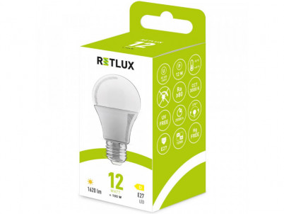 RLL 606 A60 E27 bulb 12W WW D RETLUX