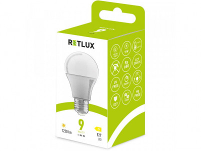 RLL 603 A60 E27 bulb 9W WW D RETLUX