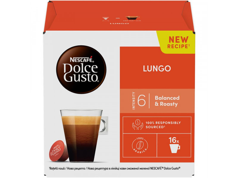 DG LUNGO KÁVOVÉ KAPSLE 16 KS NESCAFE