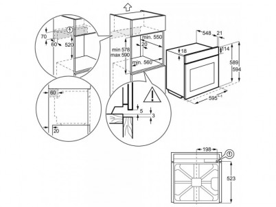 EOF3H70V rúra vstavaná ELECTROLUX