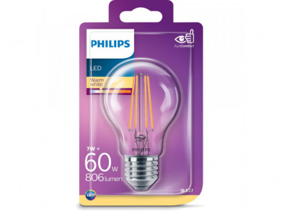 LED Filament 60W E27 WW A60CL ND PHILIPS