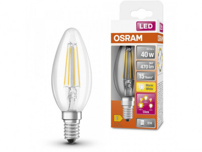 LED STAR+ CLASSIC B40 4W/827 E14 OSRAM