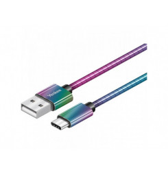 YCU 351 Ocelový USB C kabel / 1m YENKEE